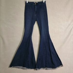 Free People Womens We The Free Just Float On Flare Jeans Size 24